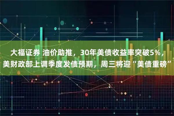 大福证券 油价助推，30年美债收益率突破5%，美财政部上调季度发债预期，周三将迎“美债重磅”